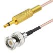 20cm BNC Male to 3.5mm Male Stereo Adapter Cable - 1