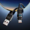 hoco U137 USB to USB-C/Type-C 5A Charging Data Cable 1.2m White - 6