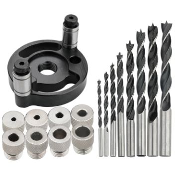 Woodworking Drill Locator Self Centering Dowelling Jig + 3-10mm Drill Bit - 1