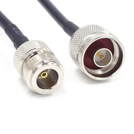 10m N Male to N Female RG58 Adapter Cable - Radio WiFi Extension Cable - 1