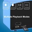 Blue Mini Card USB Flash Drive FM Radio Retro Wireless Bluetooth Speaker - 5