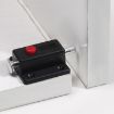 Plastic Cabinet Door Spring Latch Safety Lock - 2pcs, Brown - 2