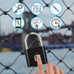 Locstar C85 Smart Fingerprint Rechargeable Padlock - Matte Black - 7