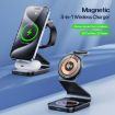 DUZZONA W21 Qi2 15W 3 in 1 Magnetic Wireless Charger Stand - 2