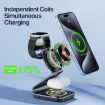 DUZZONA W21 Qi2 15W 3 in 1 Magnetic Wireless Charger Stand - 5