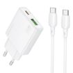 BOROFONE BN24 PD 20W USB Type-C Charger Set with 1m Cable EU Plug - 1