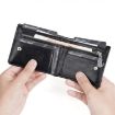 Baellerry D2405 Men Short Zipper Wallet Card Holder - Dark Brown - 7