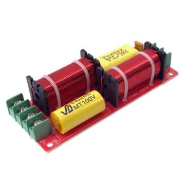WEAH-2503 High/Low 2-Way Speaker Crossover Divider - Yellow Capacitor - 1