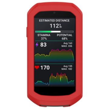 Red Silicone Protective Case for Garmin Edge 1050 Stopwatch - 1