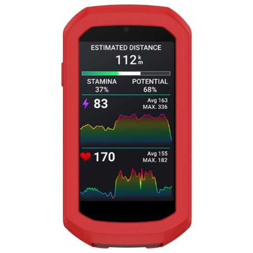 Red Silicone Protective Case for Garmin Edge 1050 Stopwatch - 1