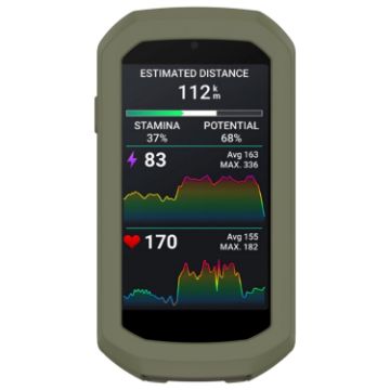 Garmin Edge 1050 Half Pack Silicone Protective Case - Dark Green - 1