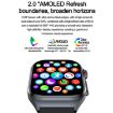 ET585 2.04" Silicone Strap Smart Watch - Black - 5