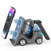 T20S 3-In-1 15W Small Forklift-Shaped Wireless Charger (Gray) - 3