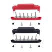 M6 RV Yacht High Current 6-column 250A Base Busbar Red Black - 1