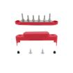 M6 RV Yacht High Current 6-column 250A Base Busbar - Red - 1