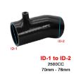 Mazda 3 6 CX-4 Axela Atenza Silicone Intake Hose - 2.5L-76-BK - 2