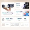 AUN A004 Pro 1080P 9000Lumen Android 9.0 Portable LCD Projector - 3