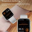 MT500 Waterproof Smart Watch - Electrocardiogram/Temperature - White - 8