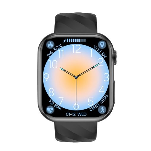 MT500 1.97" IP67 Waterproof Smart Watch - Black - 1