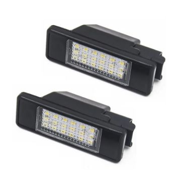 2pcs Nissan Qashqai J10/J11/X-Trail/Teana License Plate Light Mod - 1