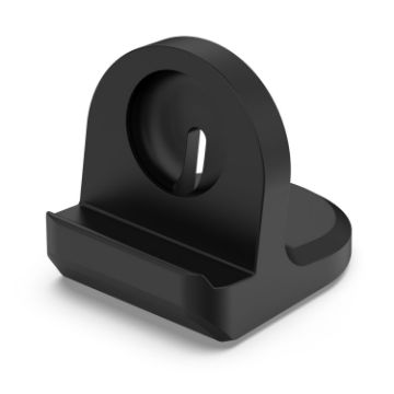 Google Pixel Watch 3 41/45mm Silicone Charging Holder - Black - 1
