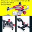 PROMEND Aluminum Cell Phone Holder for Motorcycle, Adjustable Angle, Silver - 6