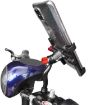 PROMEND Aluminum Cell Phone Holder for Motorcycle, Adjustable Angle, Silver - 2