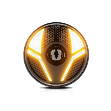 7" Beetle Style Car Headlights For Wrangler - High-power (R14) - 1