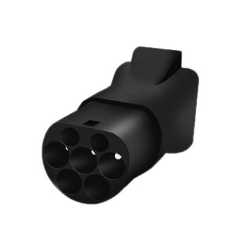 EU Standard TYPE2 Charging Pile Converter Plug - Black - 1