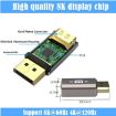 8K Ultra DP Male to Female Adapter - High Quality DisplayPort Adapter - 3