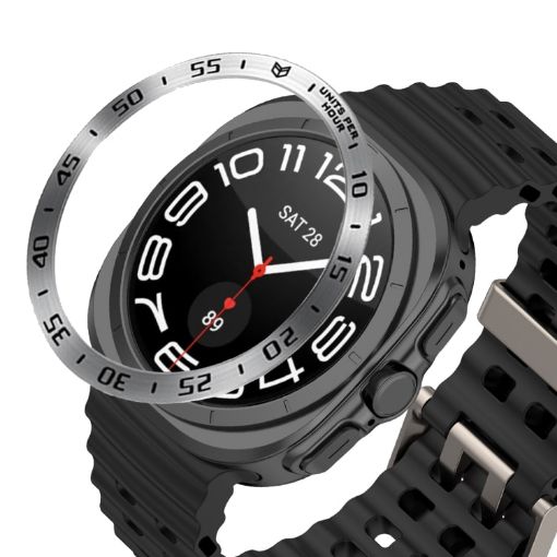 Samsung Galaxy Watch Ultra 47mm Style A Stainless Steel Bezel Ring Cover - 1