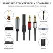 3m TRS Stereo Female to 2 x TS Male Mono Audio Adapter Cable - 4