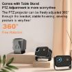 Android 4K HD Portable Mini Projector - Smart Home Theater - 5