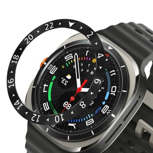 Samsung Galaxy Watch Ultra 47mm Style C Stainless Steel Bezel Ring Cover - 1