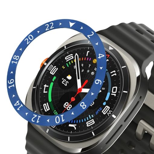 Samsung Galaxy Watch Ultra 47mm Style C Stainless Steel Bezel Ring Cover - 1