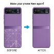 Motorola Razr 40 Lower Part Battery Back Cover - Purple - 6