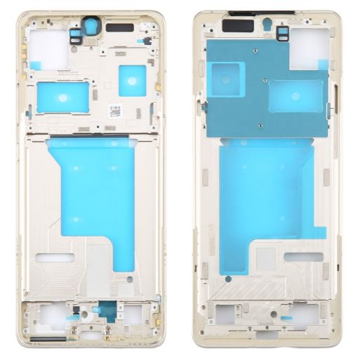 Motorola Moto X50 Ultra Front Housing LCD Frame Bezel Plate - Gold - 1