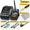 FNIRSI 200W Electric Soldering Iron Station - US Plug - 6 Heads - 2