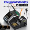 FNIRSI 200W Electric Soldering Iron Station - US Plug - 6 Heads - 5