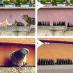 20pcs/Box 30cm 3 Rows Spikes Plastic Bird Repellent Spikes - Gray - 7