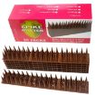 20pcs/Box 30cm 3 Rows Spikes Plastic Bird Repellent Spikes - Gray - 8