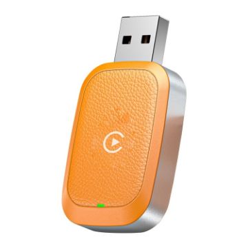 iPhone Smart Wireless CarPlay Box Adapter - Orange - 1