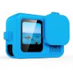 Blue Silicone Case for GoPro HERO13 Black with Wrist Strap & Lens Cover - 1