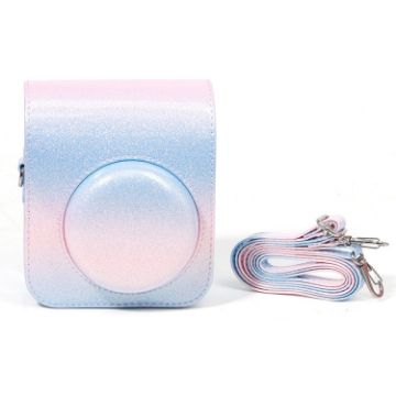 Colorful Starry Sky Camera Bag for Fujifilm Instax Mini 12 - Blue Pink - 1
