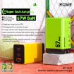 WK WP-U157 67W USB-C/Type-Cx2 Fast Charger - UK Plug (Green) - 3