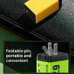 WK WP-U157 67W USB-C/Type-Cx2 Fast Charger - UK Plug Yellow - 9