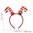 3D Cartoon Christmas Headband Double Crutches - Christmas Party Decor - 2
