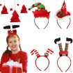 3D Cartoon Christmas Headband Double Crutches - Christmas Party Decor - 3