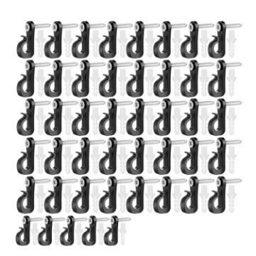 Holiday Lights Hanger Hooks - 45pcs/Box - Black - 1