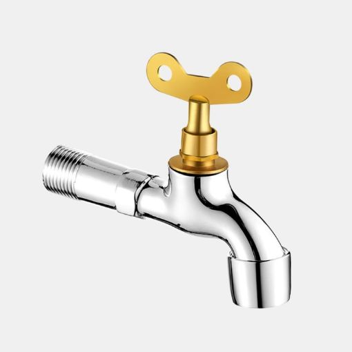 Outdoor Anti-theft Faucet with Lock - 4 Minute Alloy Sparkler - 1